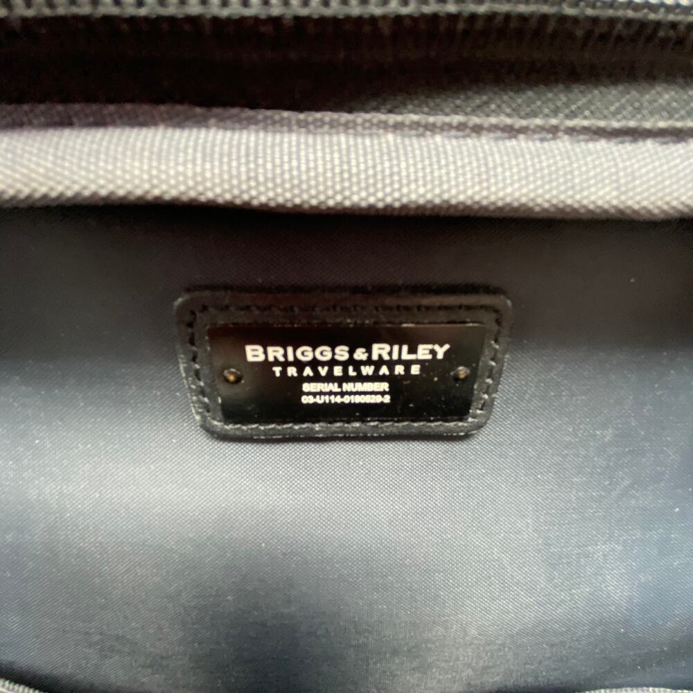 Briggs & Riley Baseline Rolling Cabin Bag Carry On Suitcase Black U114 - Picture 12 of 12